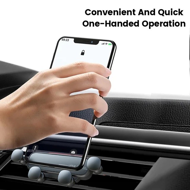 Gravity Car Phone Holder Air Vent Clip Mount Mobile Stand-图3