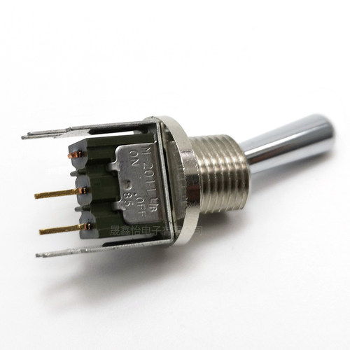 NKK M-2011LB 日开 2脚2档摇臂钮子汽车开关0.4VA28V 开孔12MM - 图2
