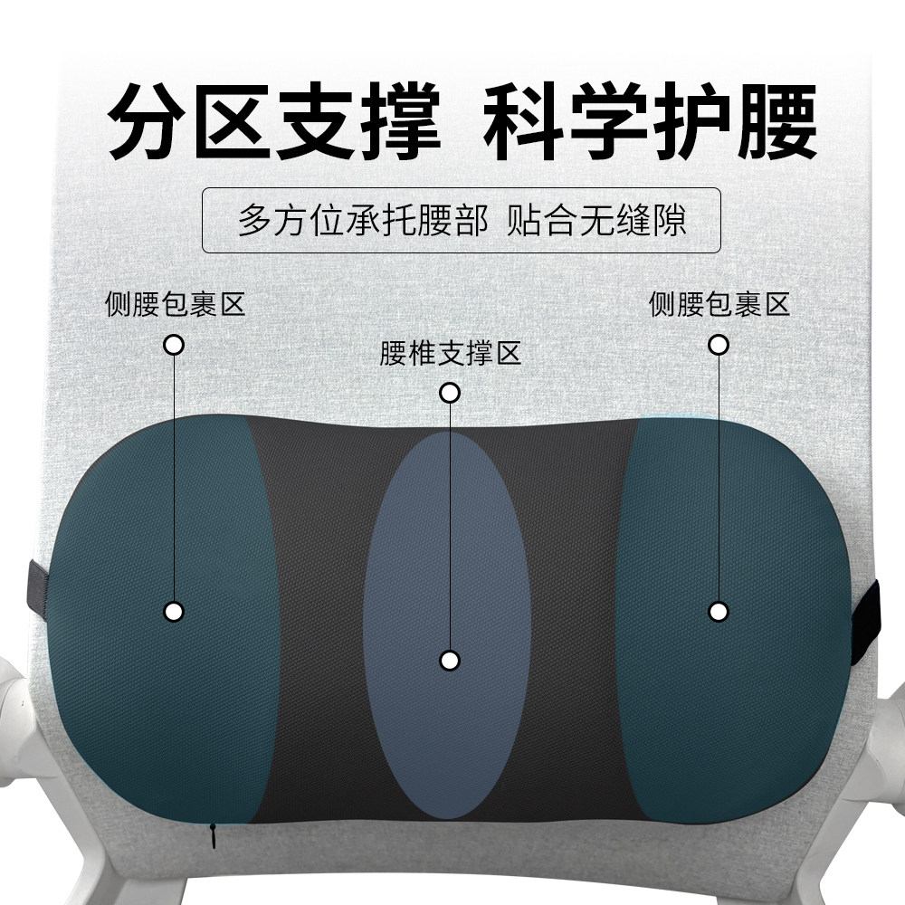 办公室小腰靠高度可调腰枕腰部支撑靠垫电脑座椅腰垫汽车护腰靠枕,淘宝优惠券,粉丝福利购,淘宝优惠卷
