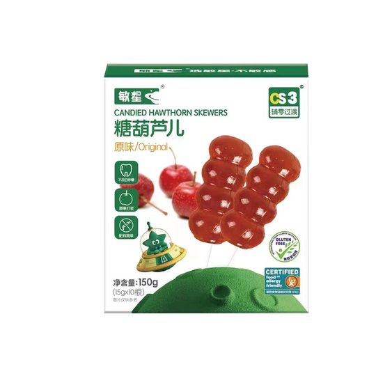 敏星山楂糕棒棒糖葫芦串无小麦添加果条儿童休闲零食独立包装