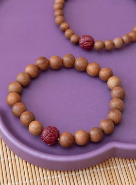 【超强平安】桃木 朱砂 手串 民族风 老祖宗的智慧