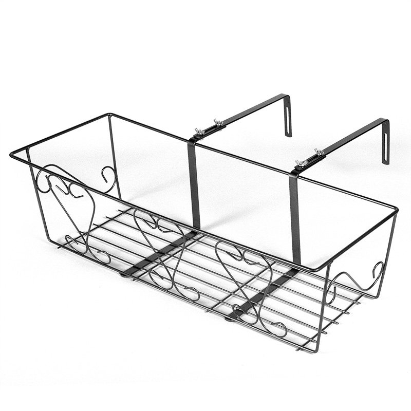 阳台栏杆壁挂花挂架花盆花槽花架可调节挂钩防锈涂层铁艺花架包邮,淘宝优惠券,粉丝福利购,淘宝优惠卷