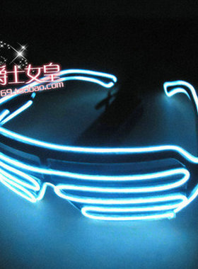 酒吧闪光彩色眼镜