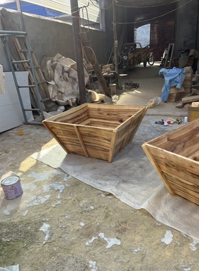 定制樟木超大号谷米斗  农业课农场用米斗