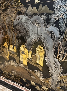 【本尼家】十大才子牌匾实木手工雕刻桌面摆设中式门头壁挂件