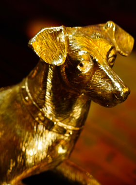 【本尼家】GY144铜狗雕塑家居装饰办公室电视柜桌面玄关摆件