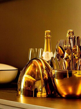 【本尼家】304食用级不锈钢蛋型刀叉勺餐具24件套礼品桌面摆件