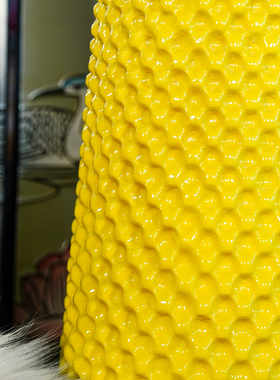 【本尼家】CH08仿真黄色仙人掌雕塑植物衣帽架客厅卧室装饰摆件