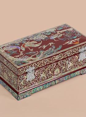 【本尼家】国粹非遗螺钿漆器盒手工中式实木送礼首饰珠宝收纳盒