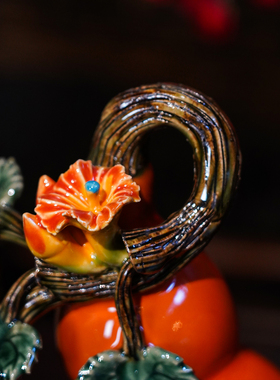 【本尼家】AM90非遗手工石湾陶瓷葫芦客厅摆设创意玄关摆件