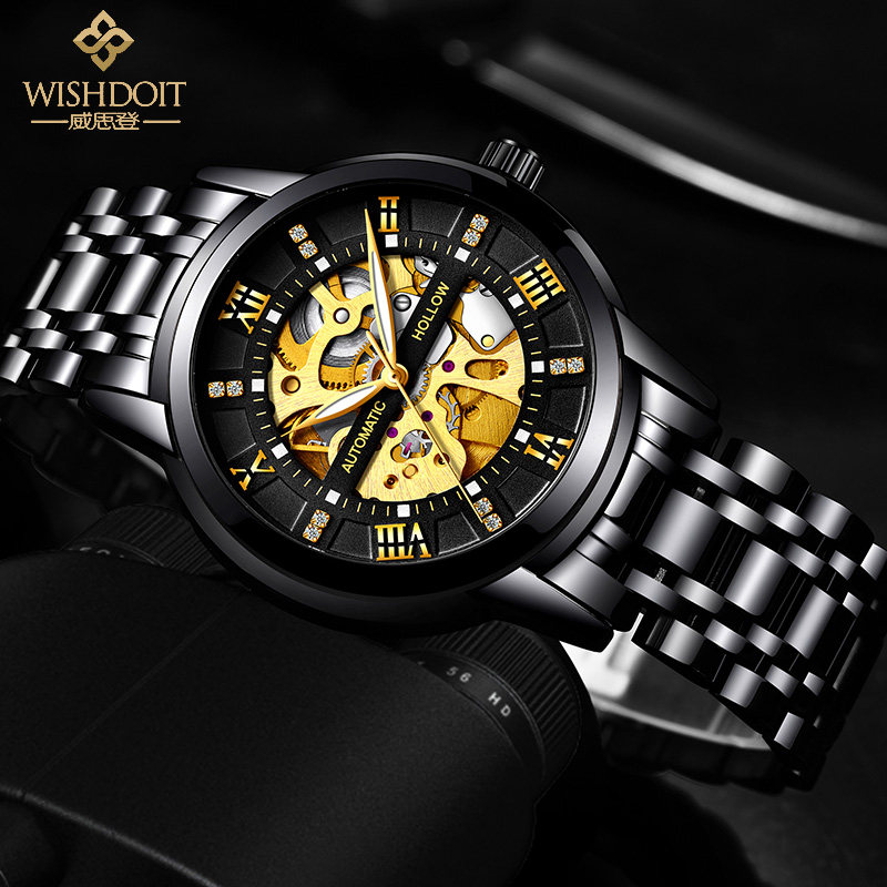 全自动瑞士镂空男士潮流时尚机械表 瑞士手表海外代购国产腕表