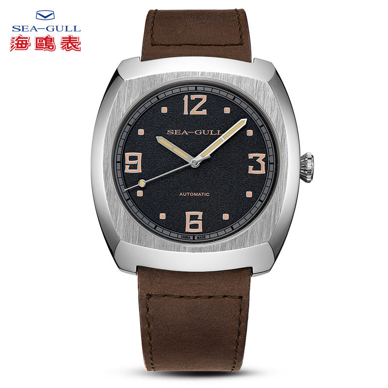 正品海鸥男士全自动防水夜光男表 名爵腕表城国产腕表