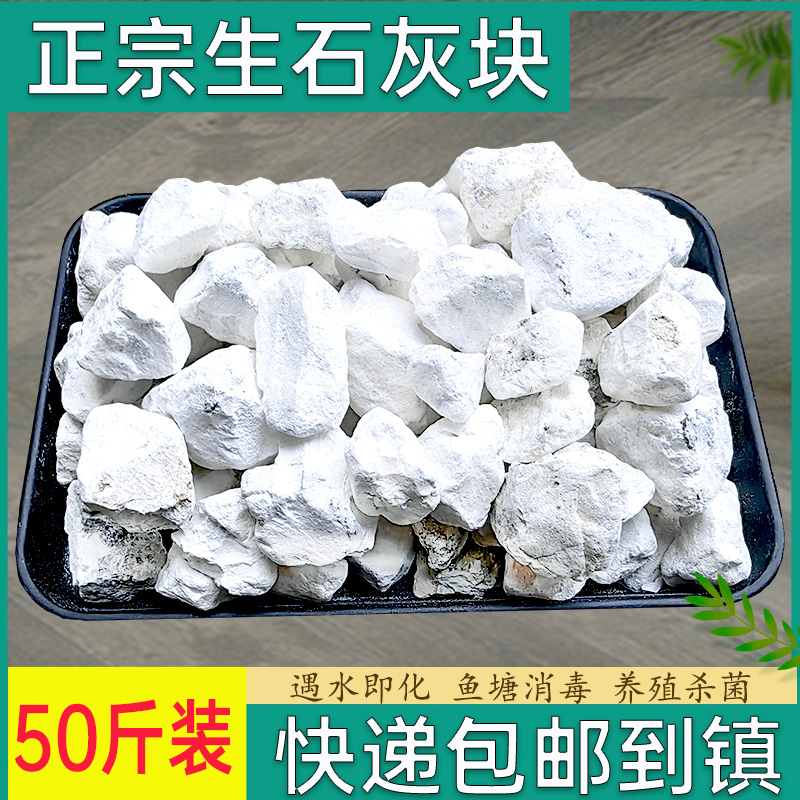 生石灰粉50斤干燥剂杀菌消毒除湿防潮防霉吸水驱虫净水除味刷树 - 图1