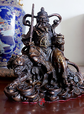 全铜赵公明大号店铺武财神