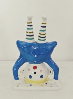 外贸孤品 人像人物系列 倒立小人 摆件 手绘