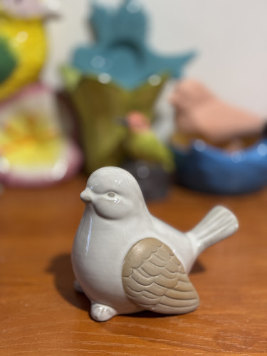 外贸孤品 鸟系列花盆、花瓶、烛台、储物桶、笔筒 摆件 - 图3