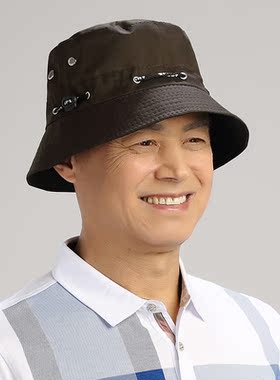 渔夫帽旅游太阳帽男女夏季小檐穿绳