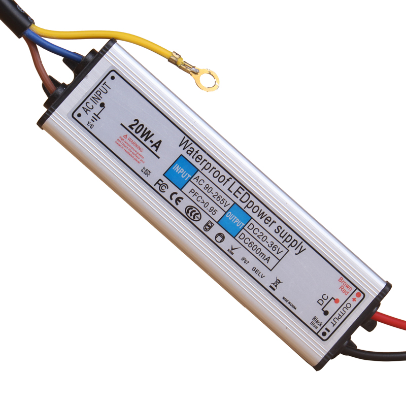 LED投光灯防水防雷电源恒流驱动镇流启动器DC20V-36V600MA 3600MA - 图3