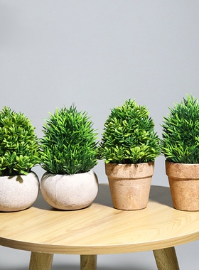 北欧仿真绿植满天星塑料花盆栽