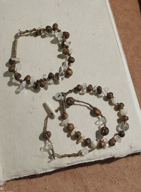 源700+！现89元起！手稿系列项链手链 沉香与天然石搭配组合 太美