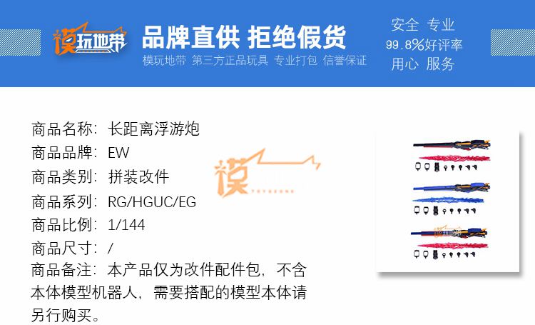 现货 EW RG HG EG 1/144福冈牛 RX-93ffν长距离浮游炮改件-图0