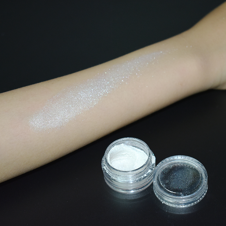 提亮粉眼影眉粉高光粉银白色闪粉高光亮鼻梁修饰晶晶粉立体修容粉 - 图2