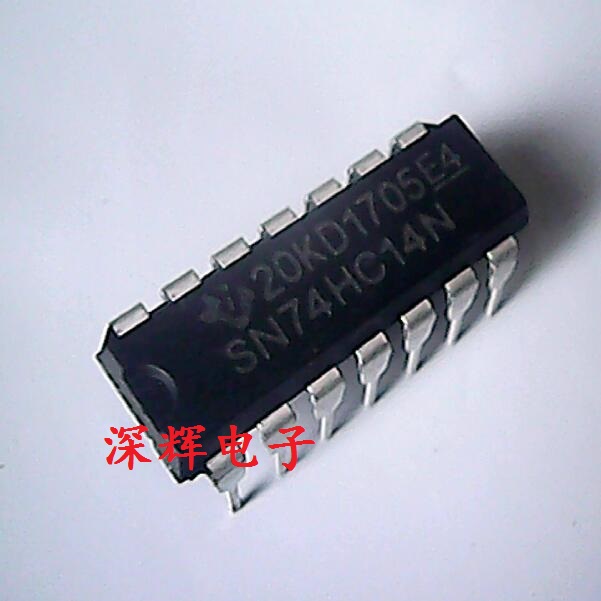 直插 74HC14AP SN74HC14N六路反向器IC芯片 DIP-14封装可直拍-图0