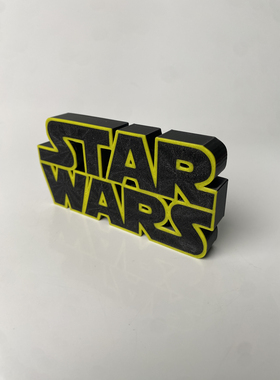 3D打印星球大战标志logo立牌Starwars立标starwars星球大战款logo