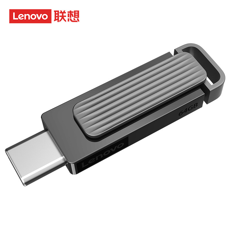 联想X3C Max双接口金属32GU盘usb3.0高速闪存盘办公优盘商务U盘 - 图1