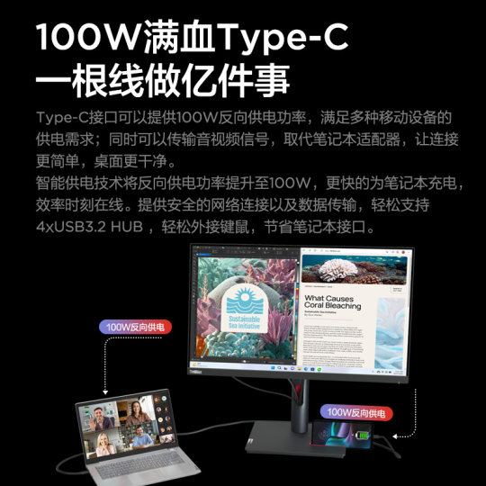 P series 23.8/27-inch micro-bezel monitor
