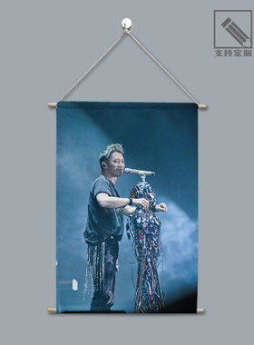 谢霆锋应援演唱会布艺挂画定制