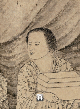 石涛罗汉四条真正人物中国画