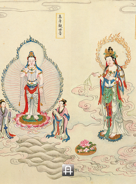 丁观鹏法界源流图卷真正国画