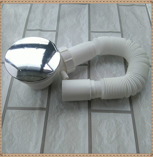 淋浴房新款塑料浴室底座直流式排水器 防臭过滤功能 整体房配件 - 图0