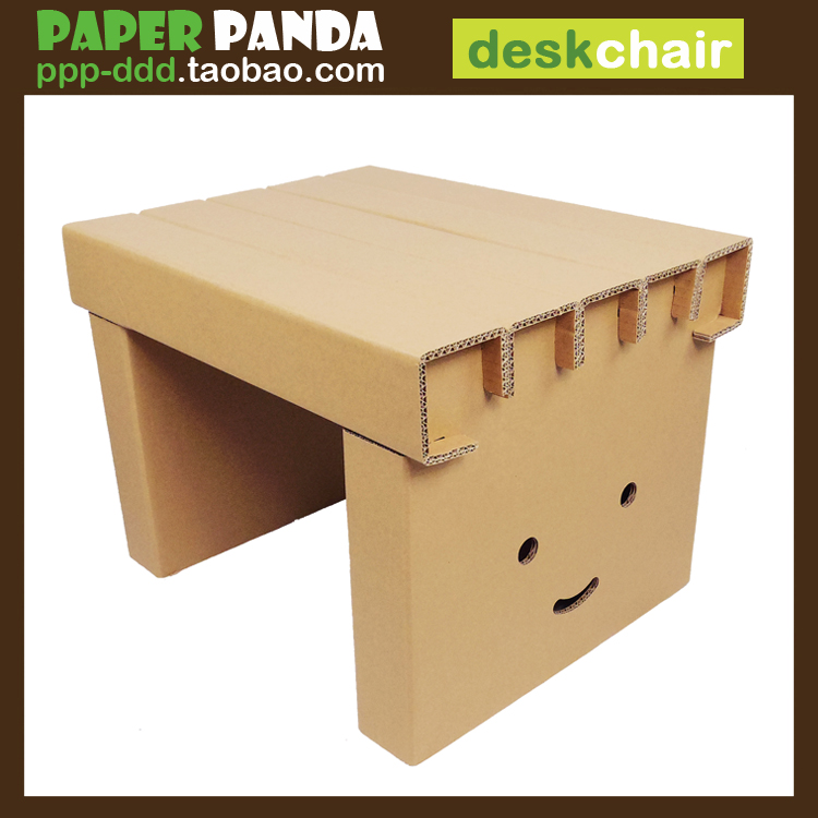 PAPERPANDA eco-friendly paper DIY gaming tables and chairs