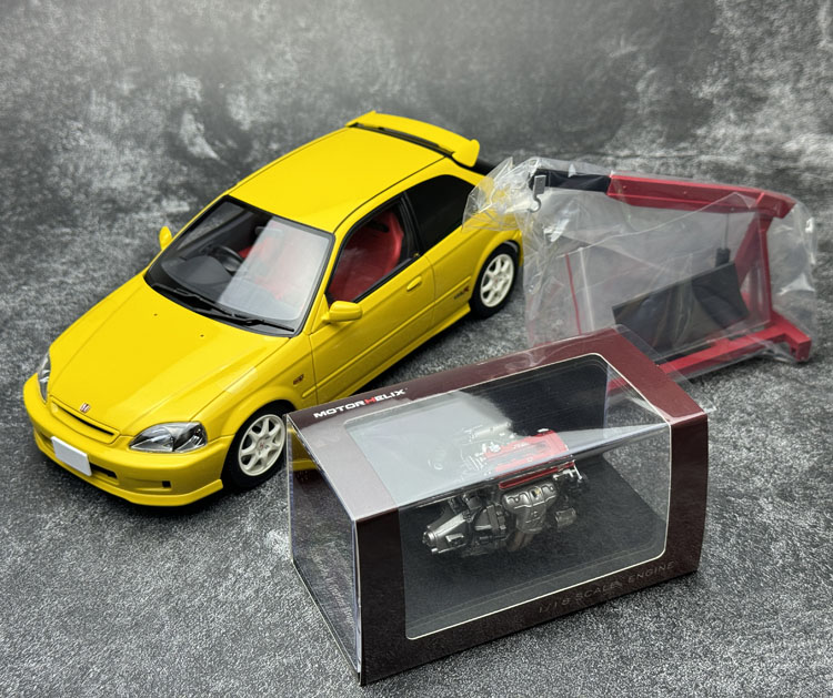 MOTORHELIX  1:18 本田思域Civic Type R EK9-120后期版 汽车模型 - 图2