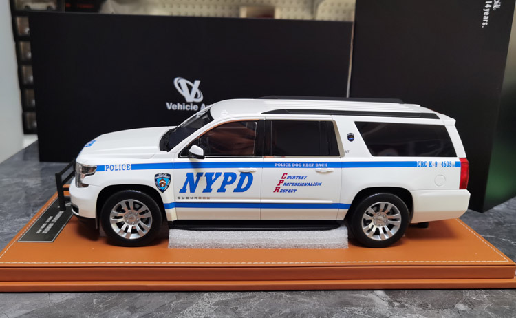 GOC Vehicle Art 1:18 雪佛兰 萨博班警车 Suburban 2008汽车模型 - 图1