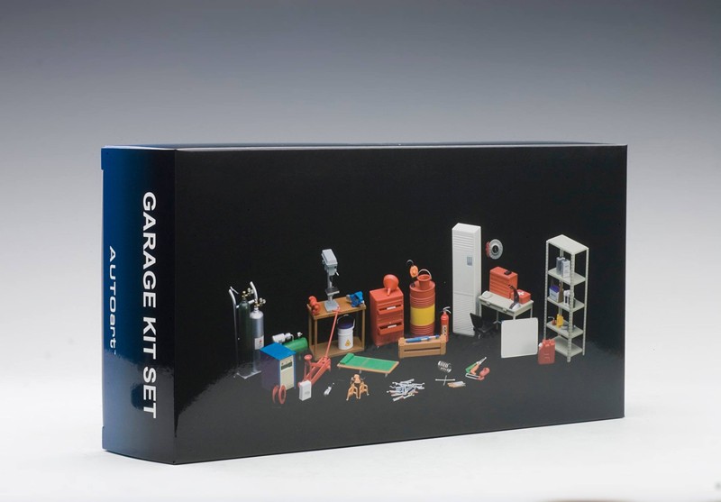 AUTOART 1:18 车模维修场景 维修工具 GARAGE KIT SET 摆件 49110 - 图2