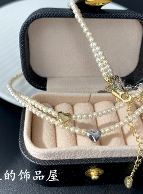 轻奢小众爱心珍珠项链欧比·雅比