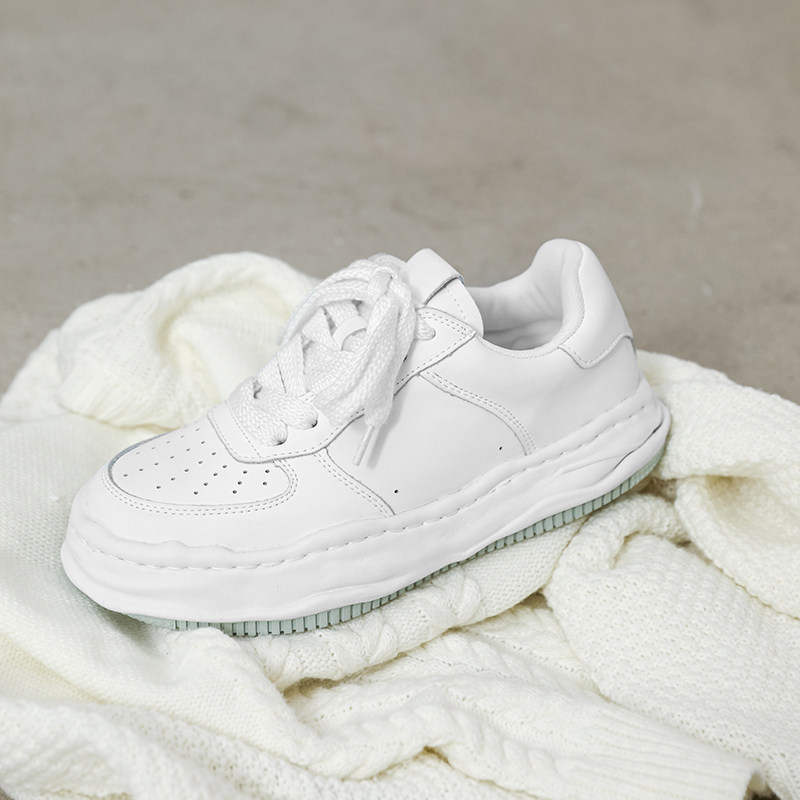 小白鞋男鞋2025新款潮鞋冬季运动休闲板鞋白色厚底贝壳头溶解鞋男,淘宝优惠券,粉丝福利购,淘宝优惠卷