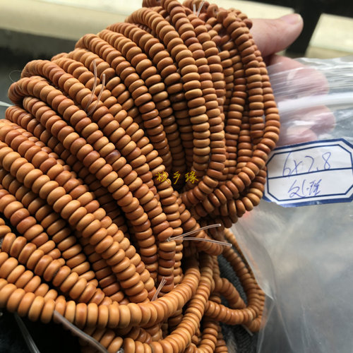橄榄核挂绳隔片小圆珠处理葫芦夹片 隔珠手串配件扁珠垫片DIY配饰 - 图0