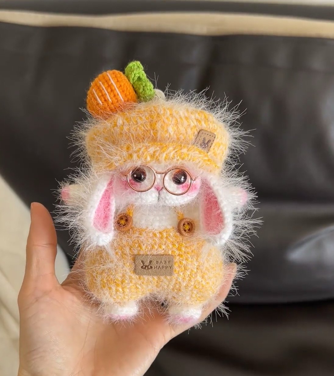 钩针钩织玩偶公仔毛线手工diy材料包糖糖兔毛毛挂件,淘宝优惠券,粉丝福利购,淘宝优惠卷