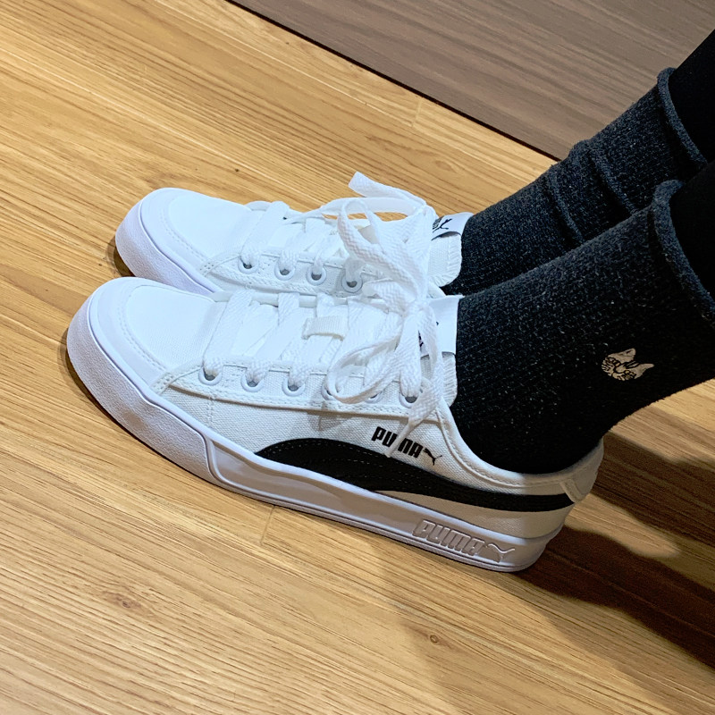 puma男女帆布smash vulc2代小白鞋 可可正品体育帆布鞋
