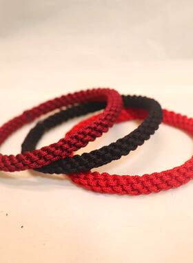 无接头纯手工编织红绳手圈姻缘