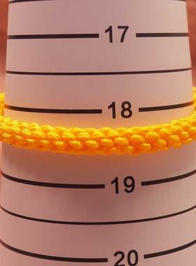 简约百搭金黄色红绳手圈手链弹粗