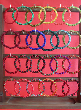 无扣手链墨绿色手绳隔断手圈百搭