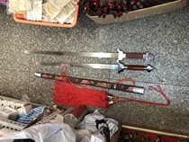 Mulan Double Sword Performance Double Sword Morning Practice Wood Lan Double Sword Mandarin Mandarin Double Sword Martial Arts Soft Sword Fitness Sword wood Lan Single Sword