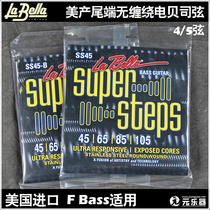 Beauty and production La Bella Bella Super Steps tail end without winding F BASS Stainless Steel Electric Bex Strings