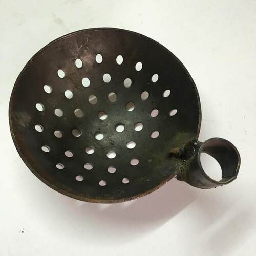 包邮钢板铁勺漏勺铁瓢大铁勺捞渣勺清理下水道淤泥挖泥土掏粪勺子 - 图3