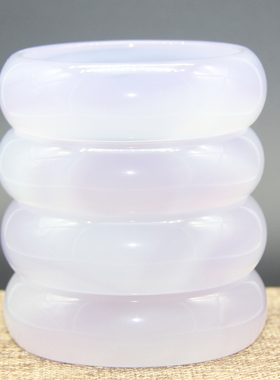 纯天然罕见紫罗兰色实物玛瑙手镯